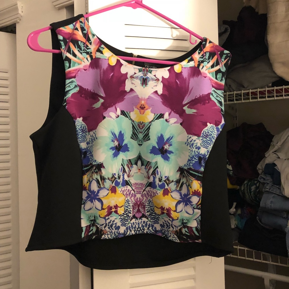 Floral crop top